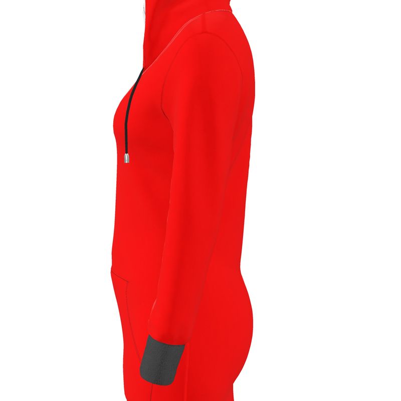 British Red Hoodie Dress