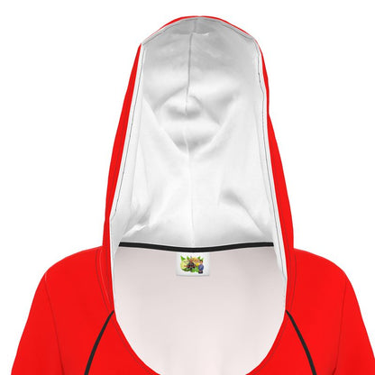 British Red Hoodie Dress