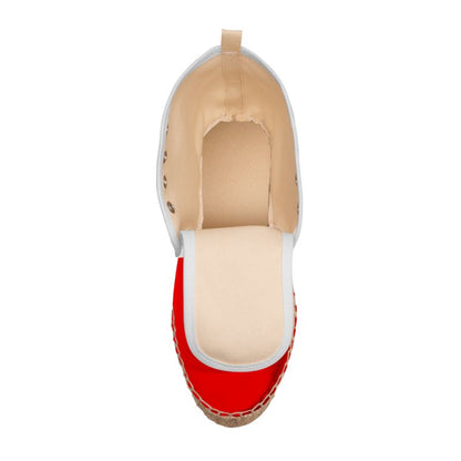 British Red Hi Top Espadrilles