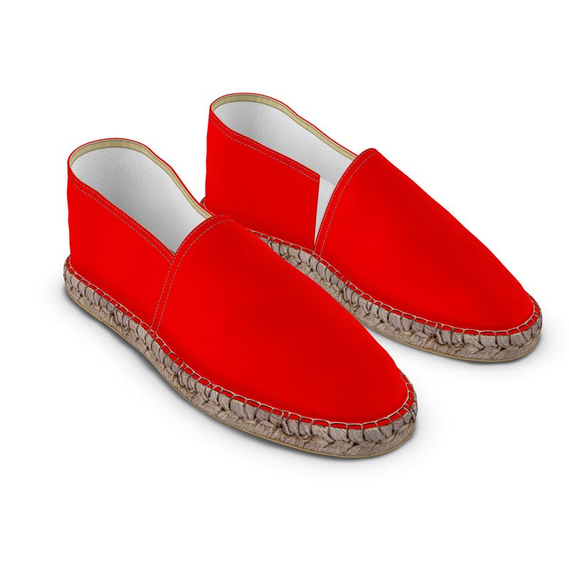 British Red Espadrilles
