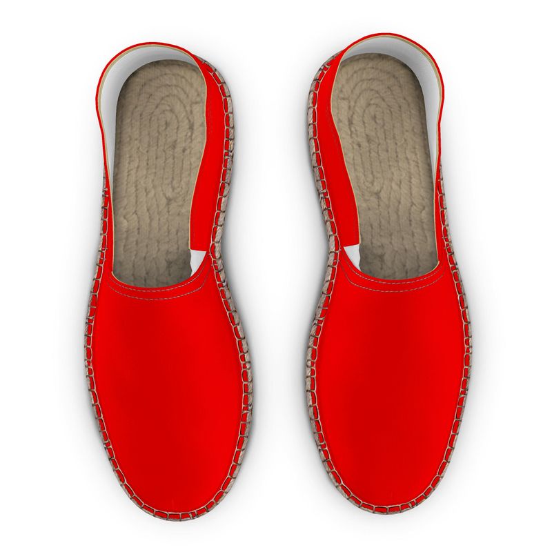British Red Espadrilles