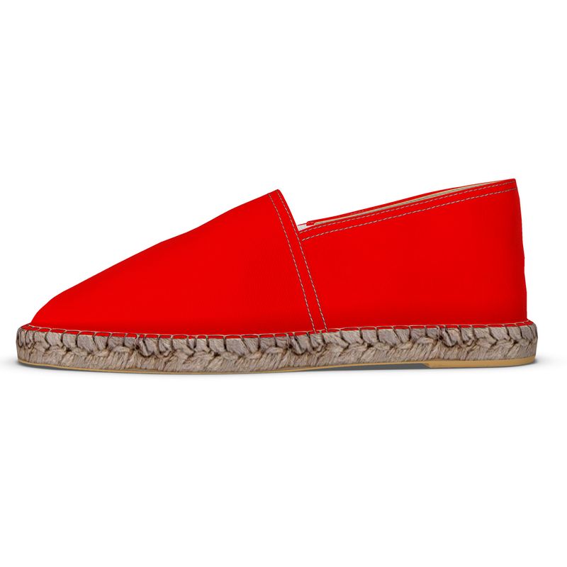 British Red Espadrilles