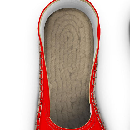 British Red Espadrilles
