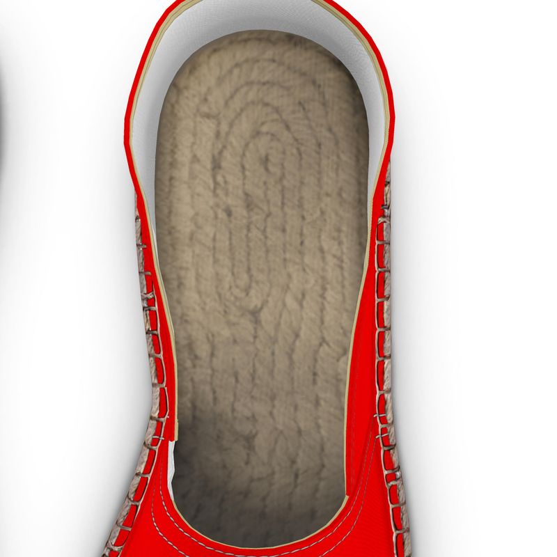 British Red Espadrilles