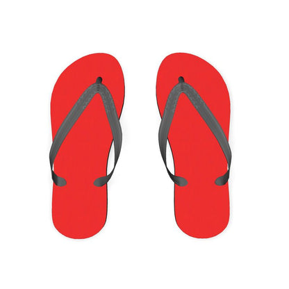 British Red Flip Flops