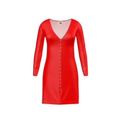 British Red Ladies Cardigan