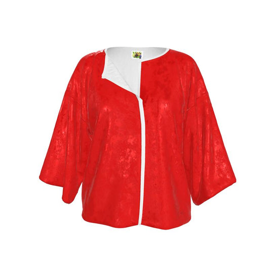 British Red Kimono Jacket