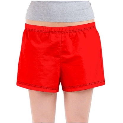 British Red Ladies Pajama Shorts