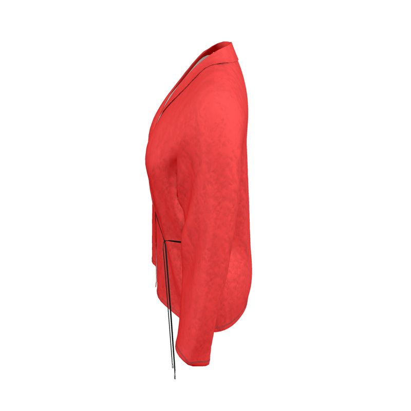 British Red Wrap Blazer