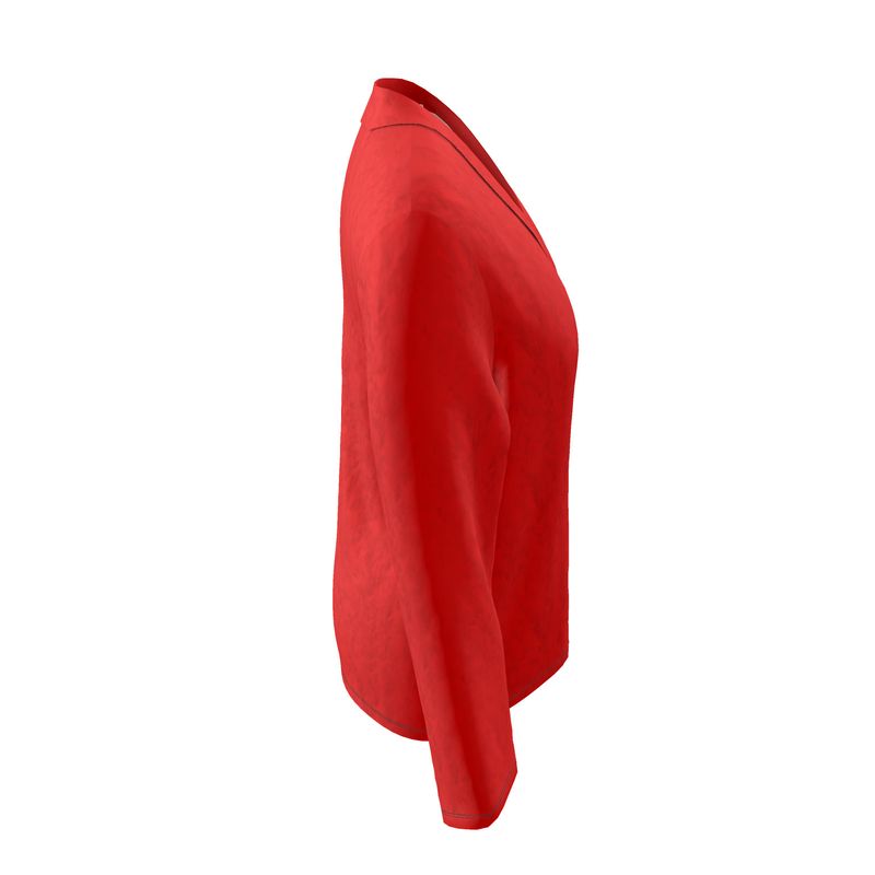 British Red Wrap Blazer