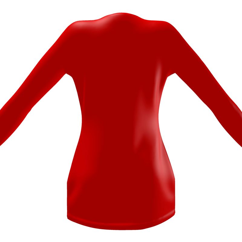 British Red Ladies Cardigan With Pockets