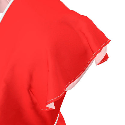 British Red Tea Dress