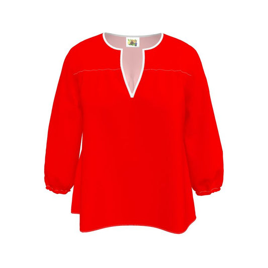 British Red Womens Blouse