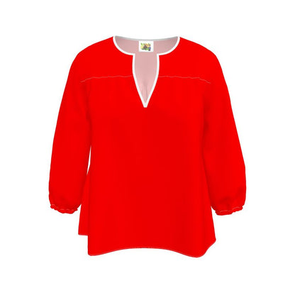British Red Womens Blouse