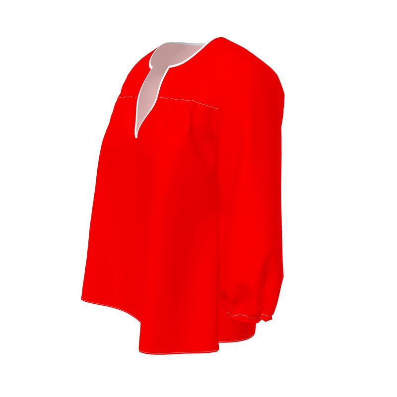 British Red Womens Blouse