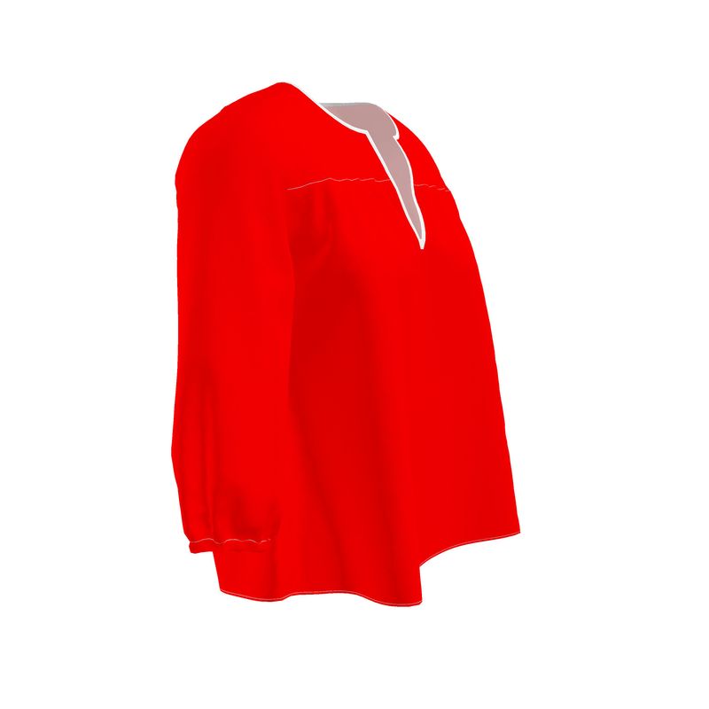 British Red Womens Blouse