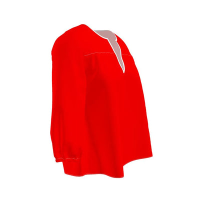 British Red Womens Blouse