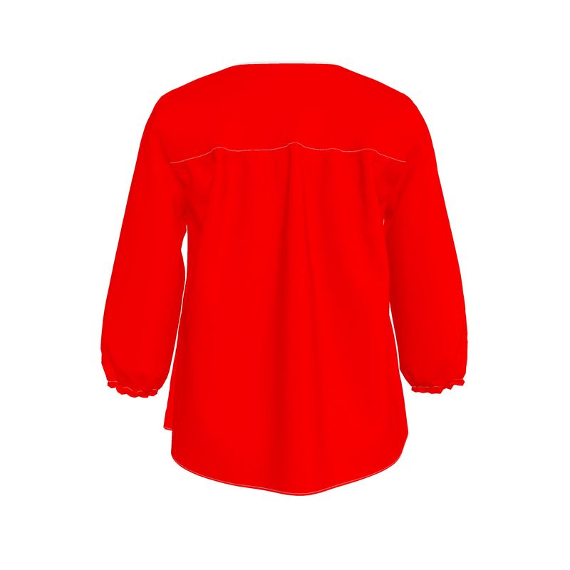 British Red Womens Blouse