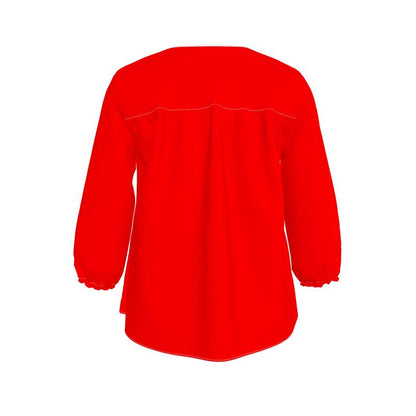 British Red Womens Blouse