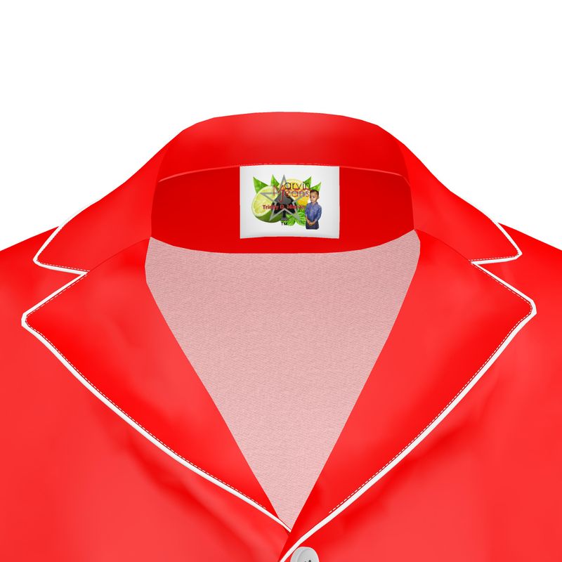 British Red Men's Luxury Pajama Shirt