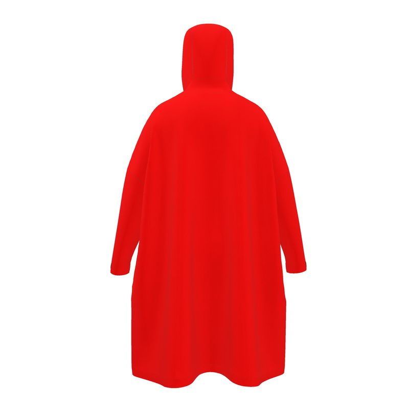 British Red Pullover Rain Poncho