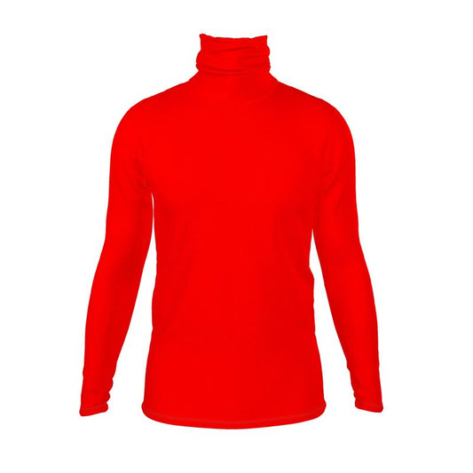 British Red Mens slim fit roll neck