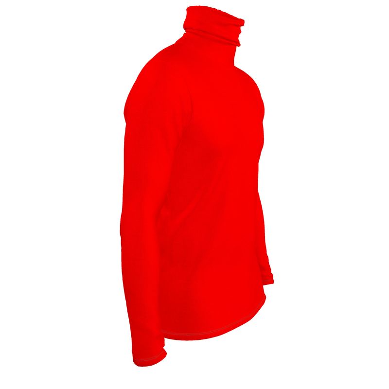 British Red Mens slim fit roll neck