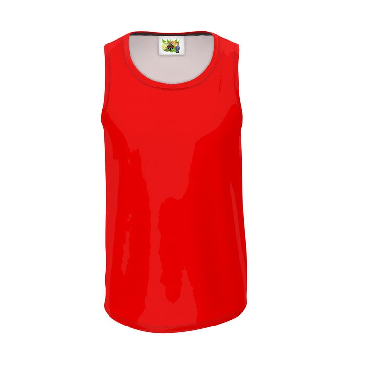 British Red Cut and Sew Tank Top