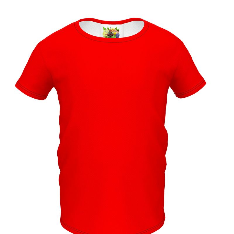British Red Girls Simple T-Shirt