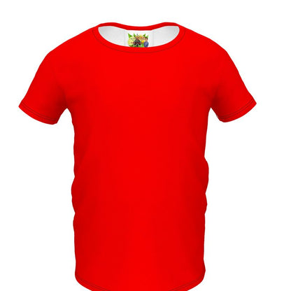 British Red Girls Simple T-Shirt