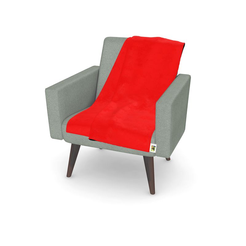 British Red and Black Throw