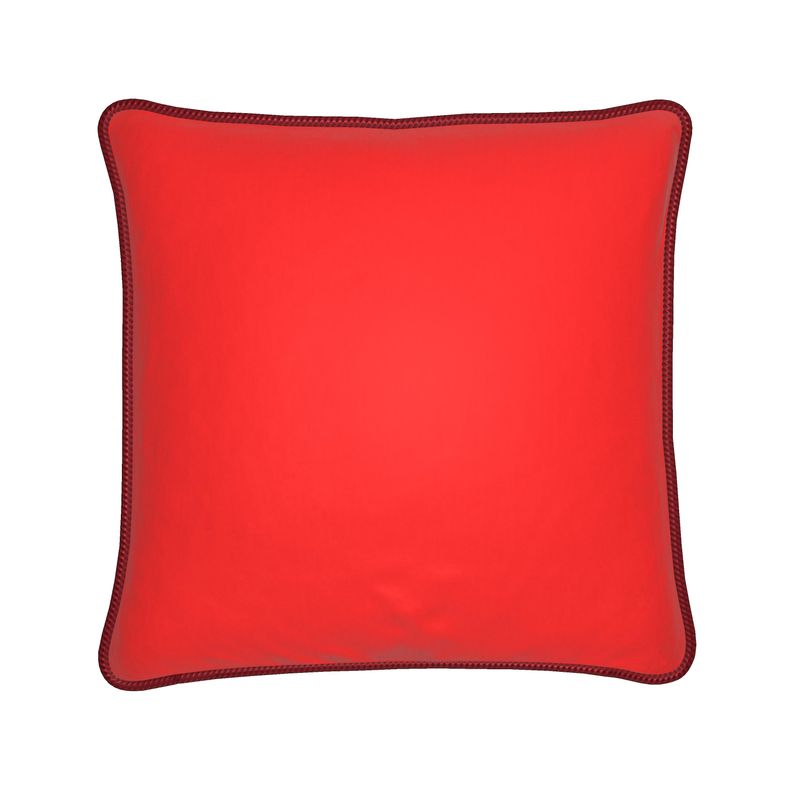 British Red Silk Pillows