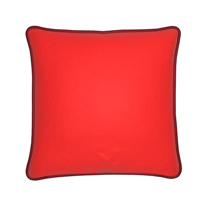 British Red Silk Pillows