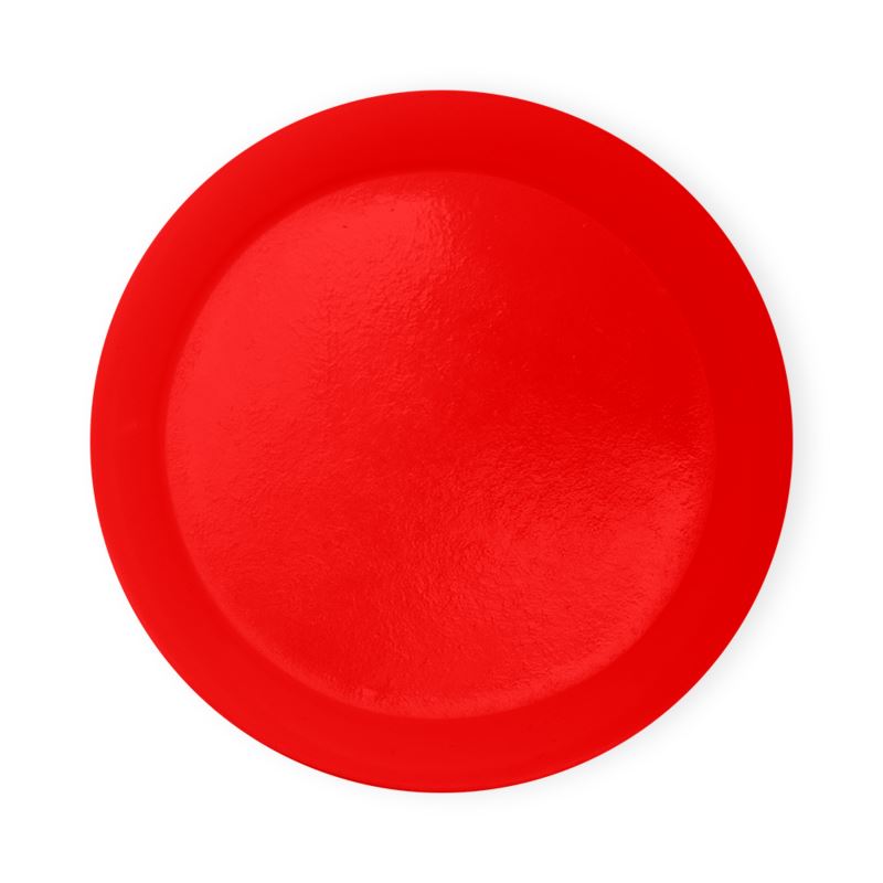 British Red Round Coaster Trays