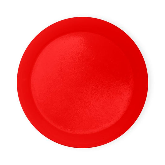British Red Round Coaster Trays