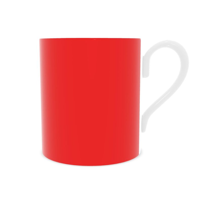 British Red Bone China Mug