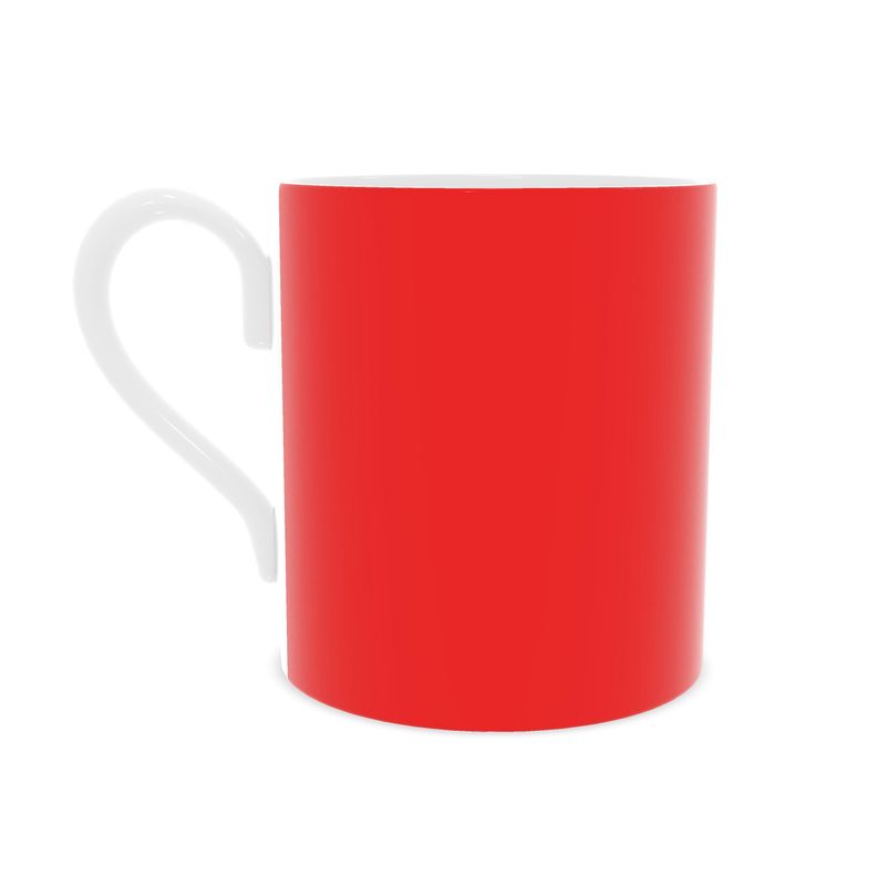 British Red Bone China Mug