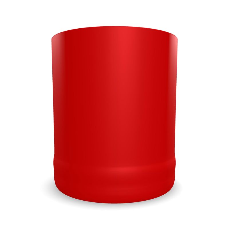British Red Whiskey Glass