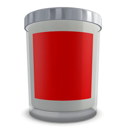 British Red Set Candle in Glass