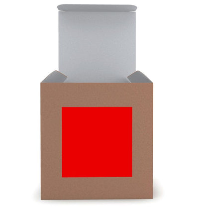 British Red Set Candle in Glass