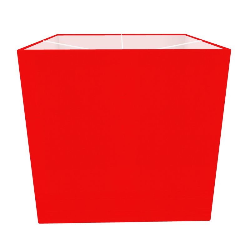 British Red Square Lamp Shade