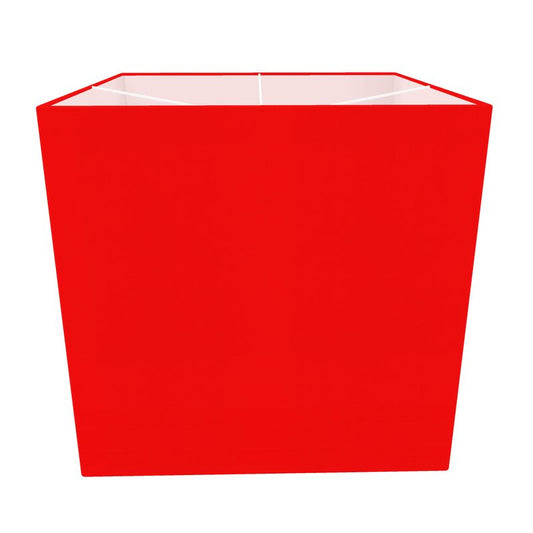 British Red Square Lamp Shade