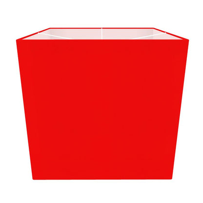 British Red Square Lamp Shade