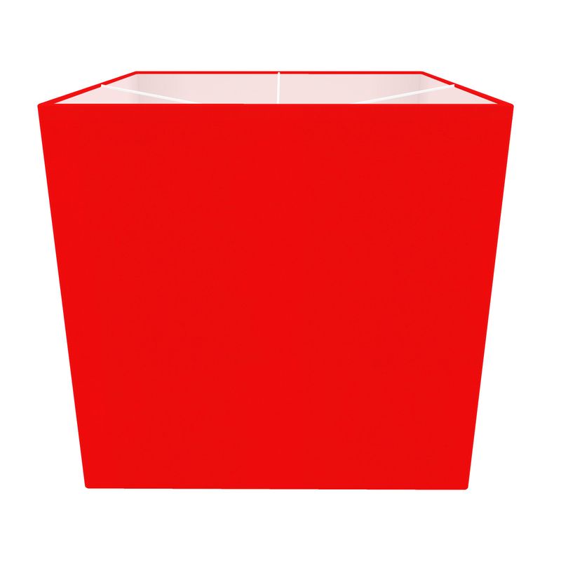 British Red Square Lamp Shade