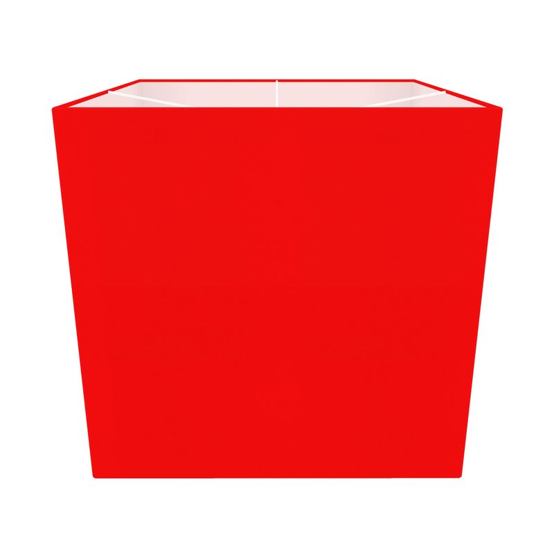 British Red Square Lamp Shade