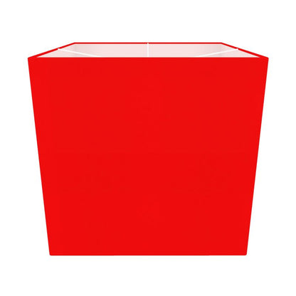 British Red Square Lamp Shade