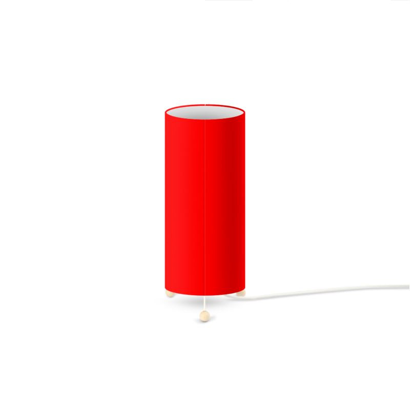 British Red Standing Lamp