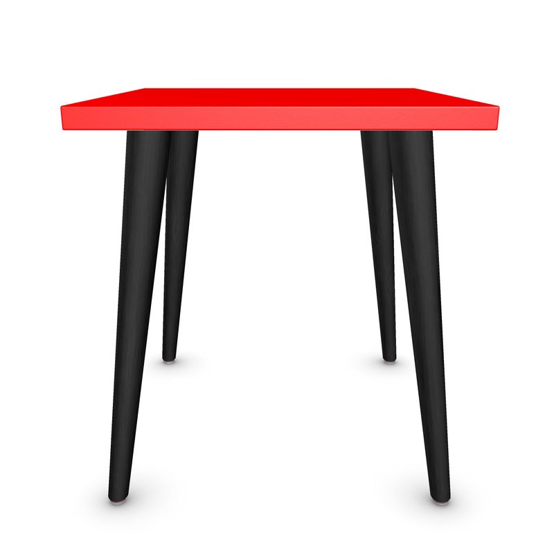 British Red Side Table
