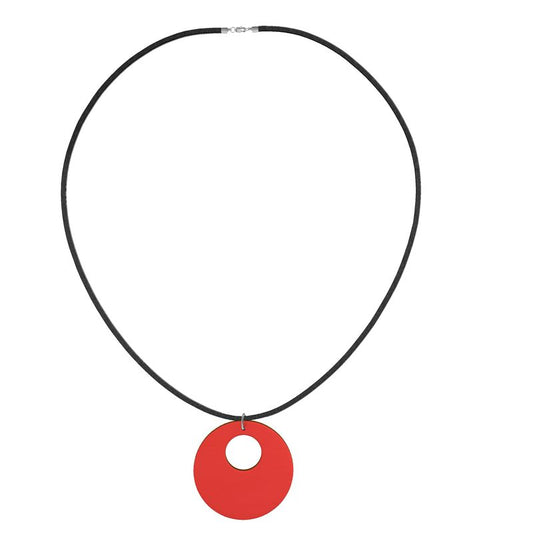 British Red Wooden Pendant Organic Shapes