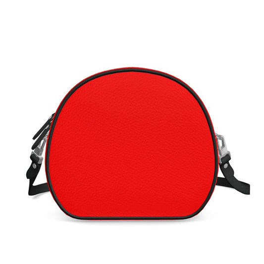 British Red Round Box Bag